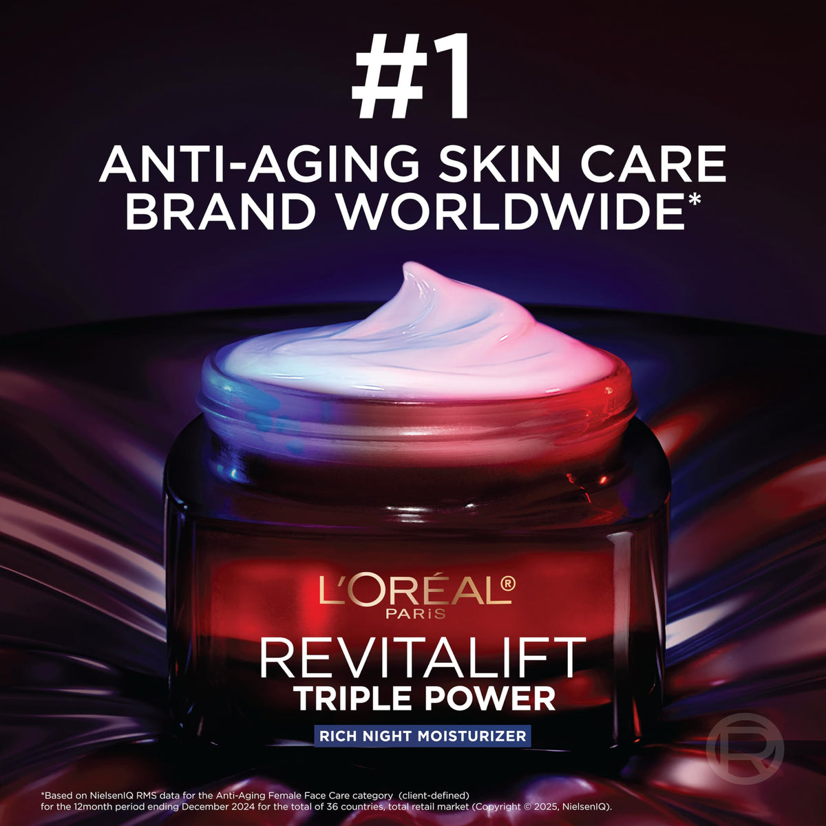 L'Oreal Paris glycolic acid representation underscoring resurfacing action