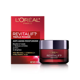 L'Oreal Paris jar front showing product and branding for clear identification