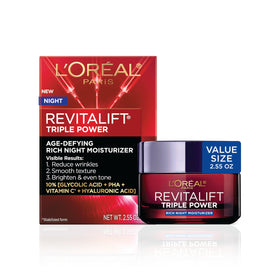 L'Oreal Paris jar front view showing product and branding, ideal for shelf appeal