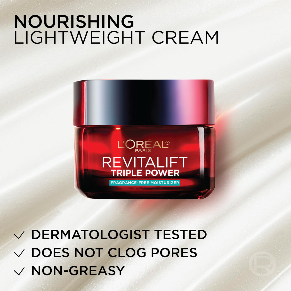 L'Oreal Paris Revitalift on a nighttime vanity showing evening routine placement and restorative benefit