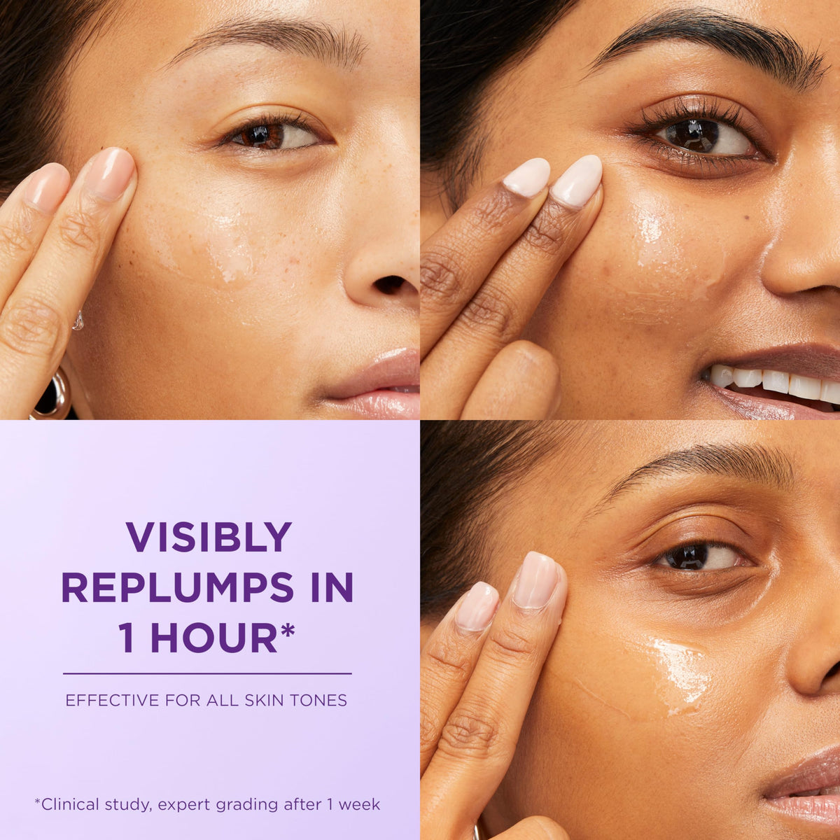 L'Oreal Paris Revitalift serum gel drop demonstrating smooth texture and quick absorption