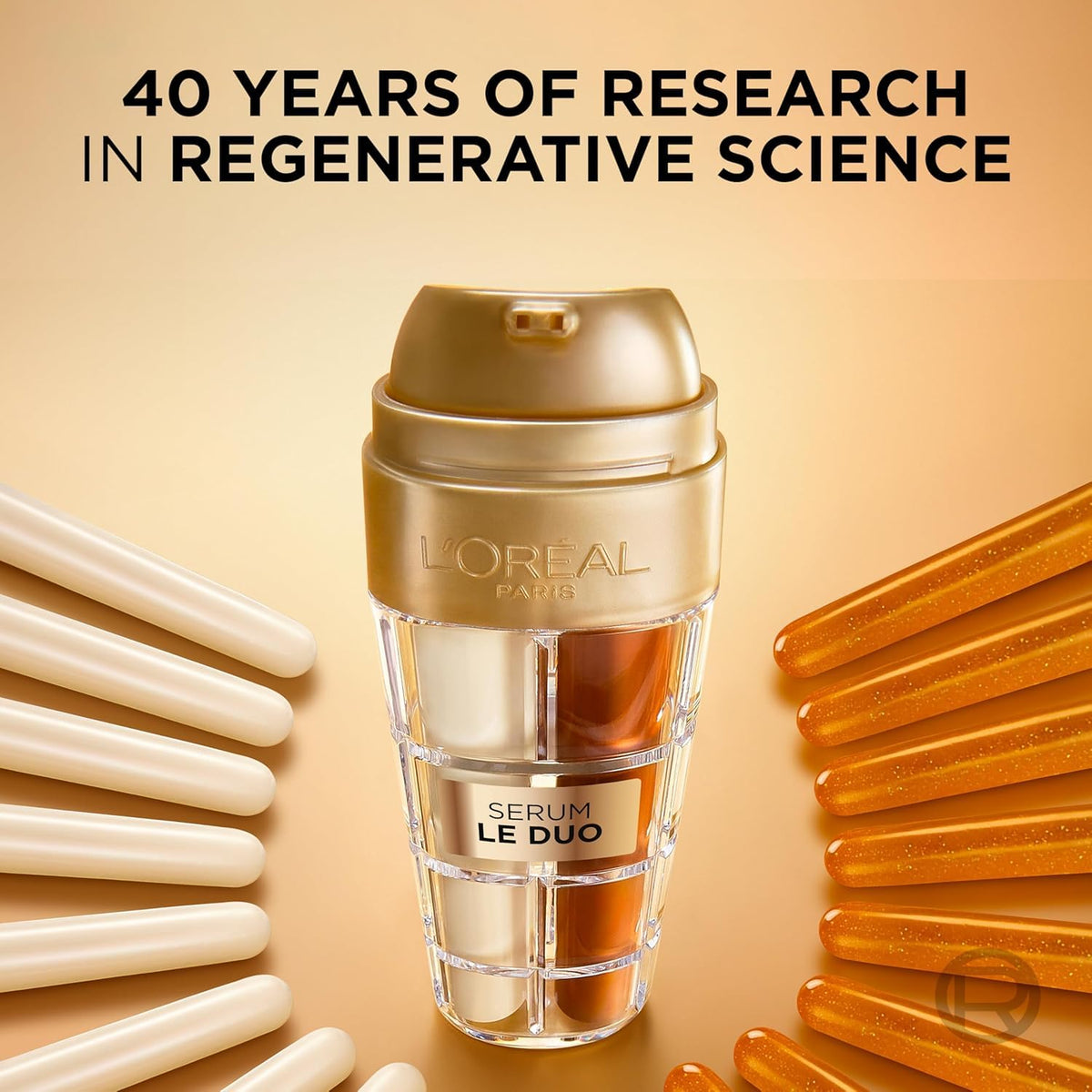 L'Oreal Paris visual of collagen peptide ingredient conveying firming and renewal support
