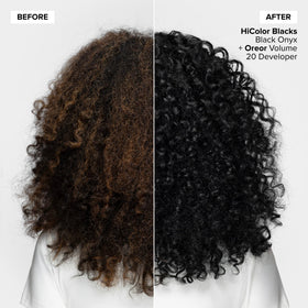 L'OREAL TECHNIQUE creamy HiColor texture close-up conditioning formula visible for smooth application