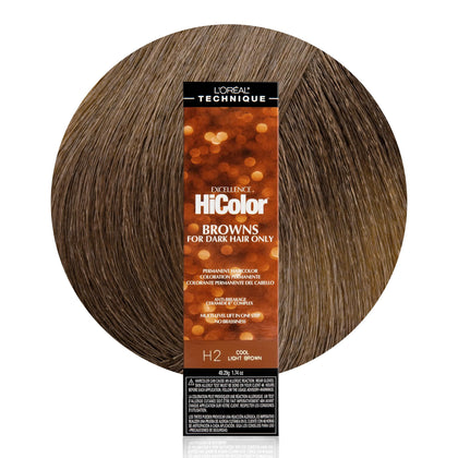 L'OREAL TECHNIQUE front packaging showing cool light brown shade and benefits