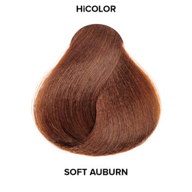 L'OREAL TECHNIQUE finished hairstyle in soft auburn showing vibrant long-lasting color