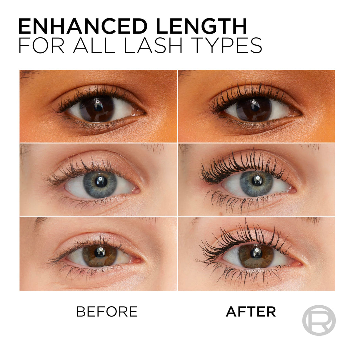 L'Oreal Telescopic close-up of bristles highlighting comb side for clump-free separation