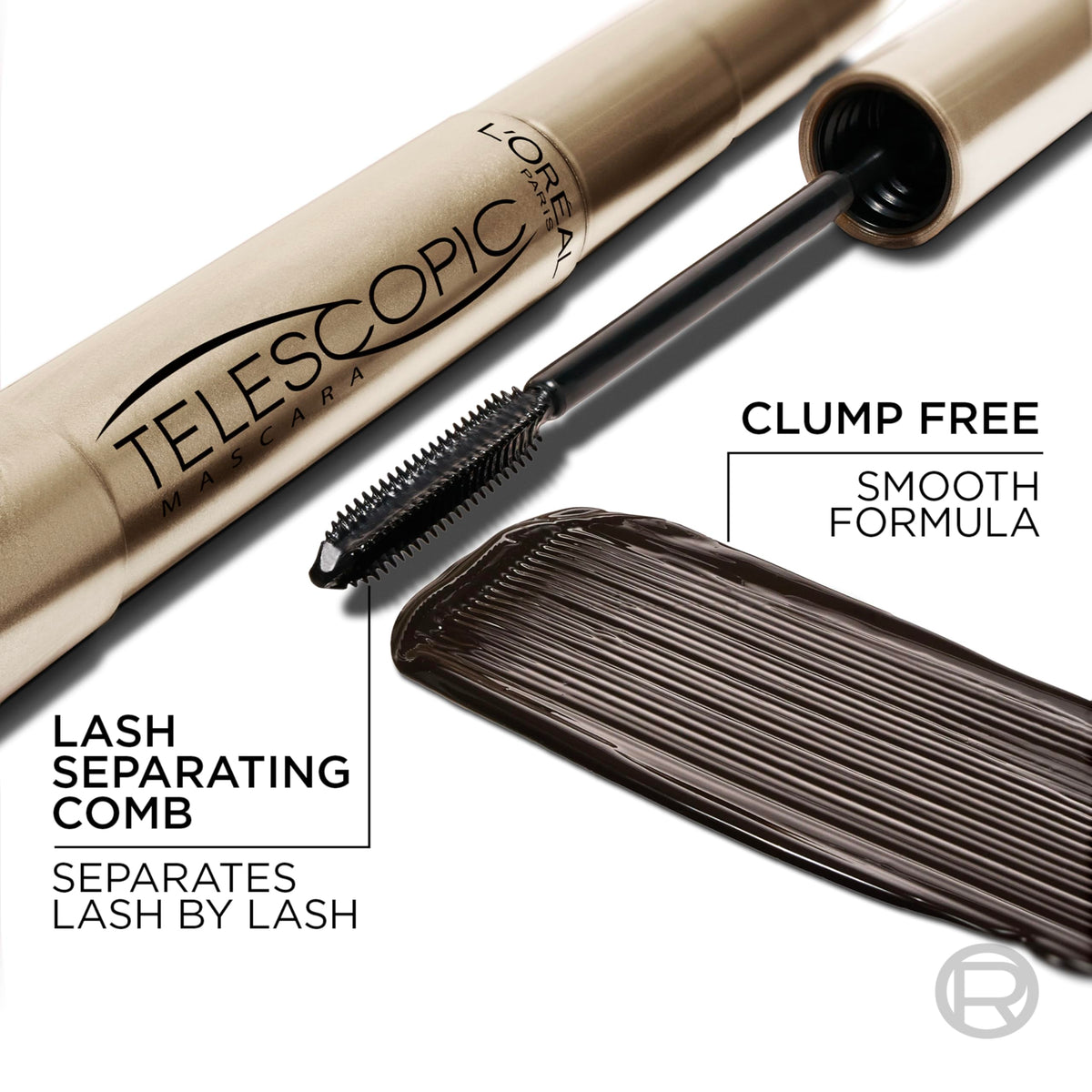 L'Oreal Paris comb-edge detail separating lashes for definition