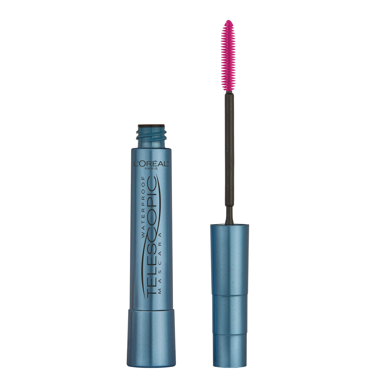 L'Oreal Paris front packaging showing waterproof telescopic mascara benefit