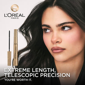 L'Oreal Paris precision brush close-up highlighting flexible wand benefit