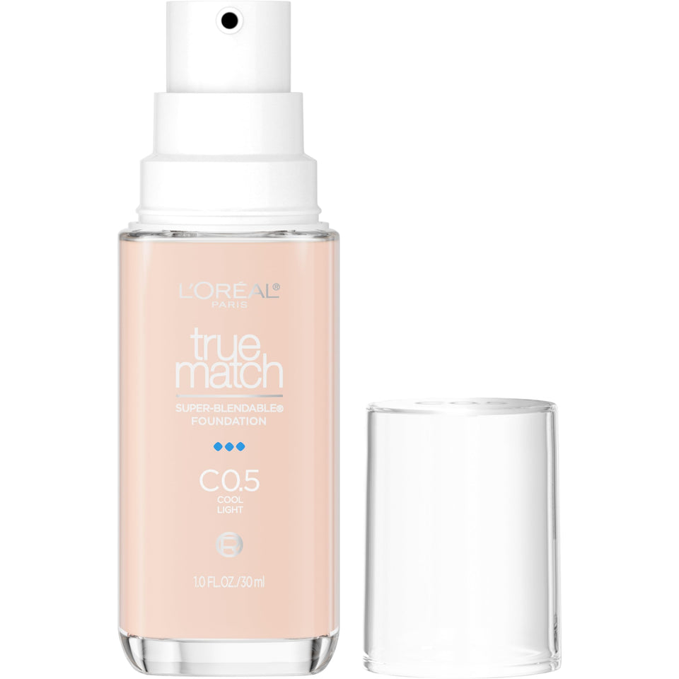 L'Oreal Paris front packaging showing shade C0.5 and pump