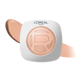 L'Oreal Paris compact front view showing sleek packaging and portable design