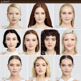 Back label ingredients panel of L'Oreal Paris True Match highlighting skin-friendly formula