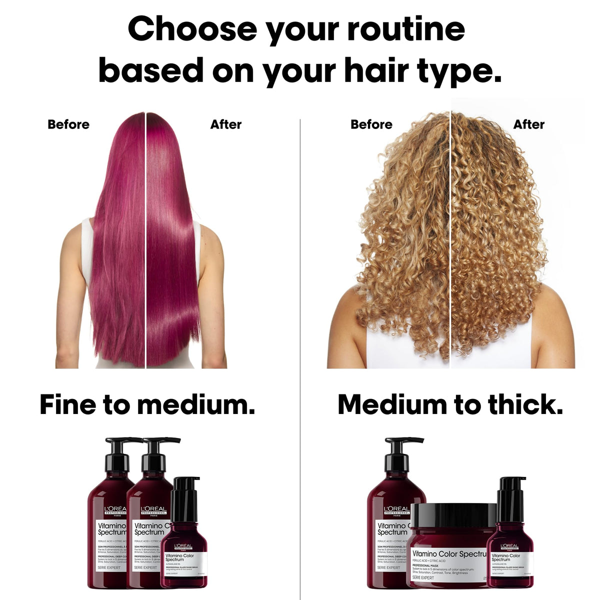 L'Oréal Professionnel Paris lifestyle bathroom setting promoting at-home care