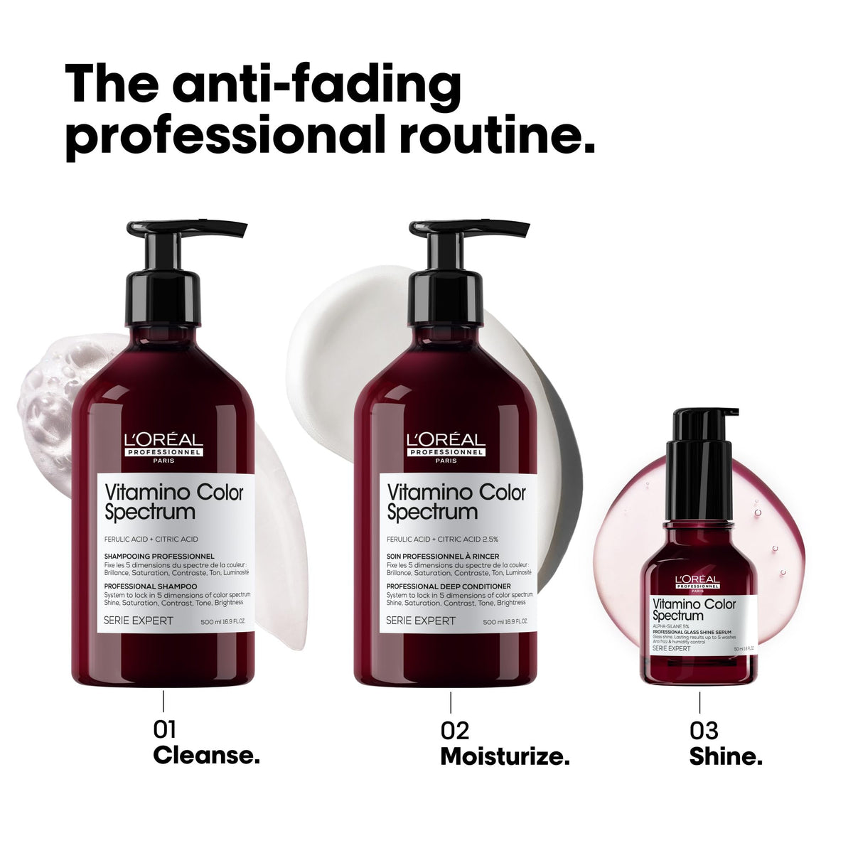 L'Oréal Professionnel Paris displayed on salon shelf indicating professional grade