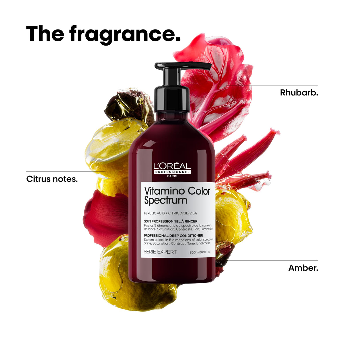 L'Oréal Professionnel Paris size comparison showing bottle scale and use