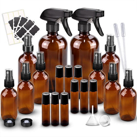 Loretoy amber glass kit front view showing all pieces and benefits
