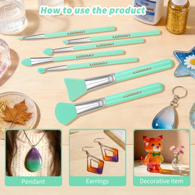 LORMAY brushes held in hand for size comparison showing ergonomic handles and versatile reach benefit precision