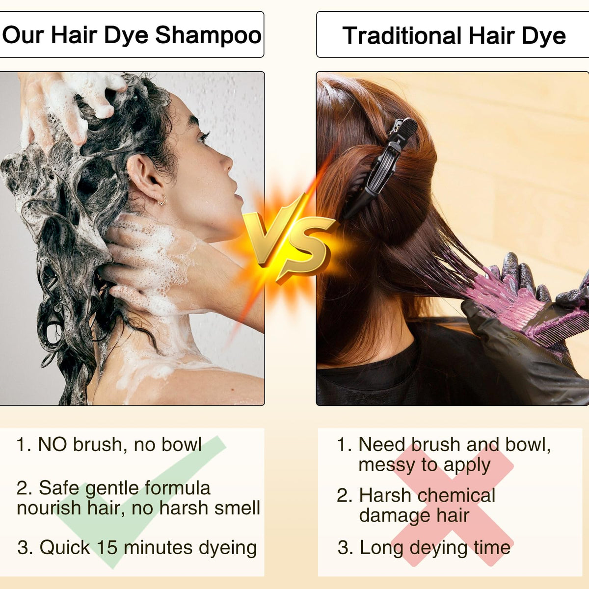 lorpon after color shiny hair showing natural-looking healthy finish