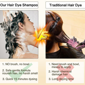 lorpon after color shiny hair showing natural-looking healthy finish