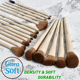 LORYP brush in use applying foundation for even, streak-free finish