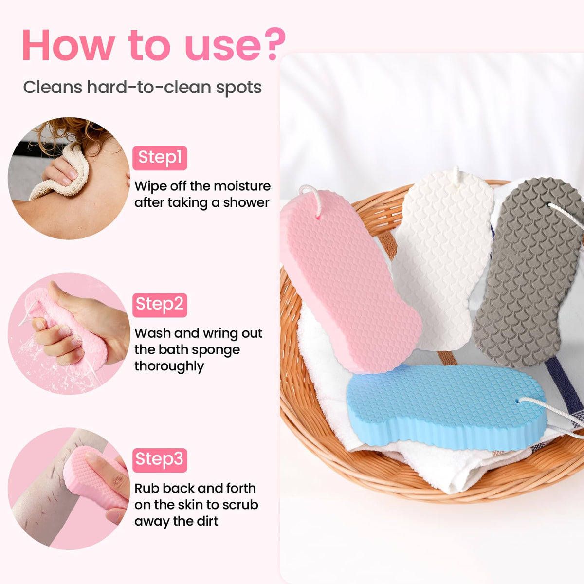 Losaria sponge foaming with soap demonstrating rich lather benefit