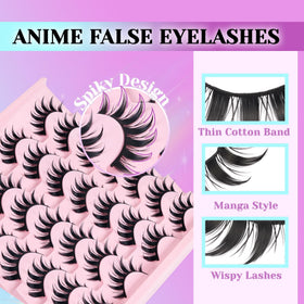 Losha Lashes close-up of spiky cluster detail revealing 8D textured volume