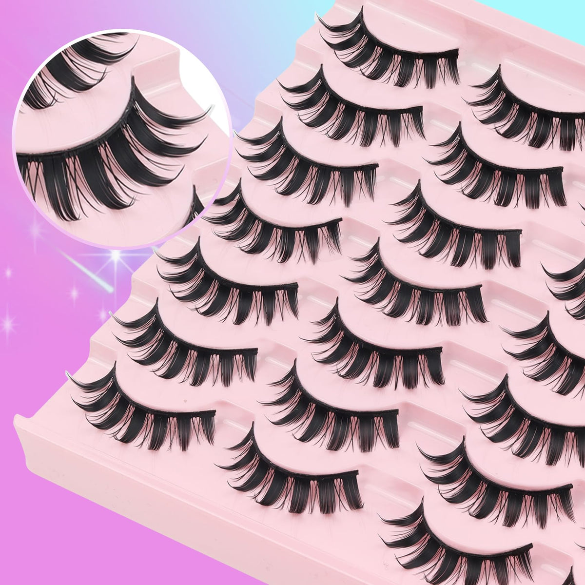 Losha size comparison with ruler showing lash length for precise trimming