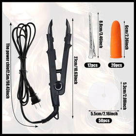 Lothee heat iron closeup highlighting heated plate for even keratin melting