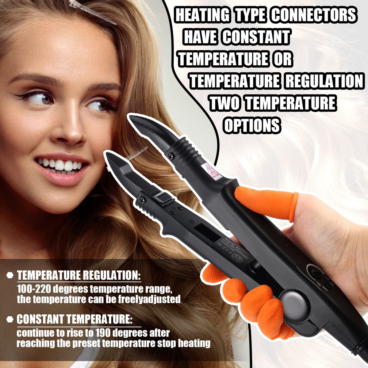 Lothee in-use application demo showing fusion bond being formed for natural volume