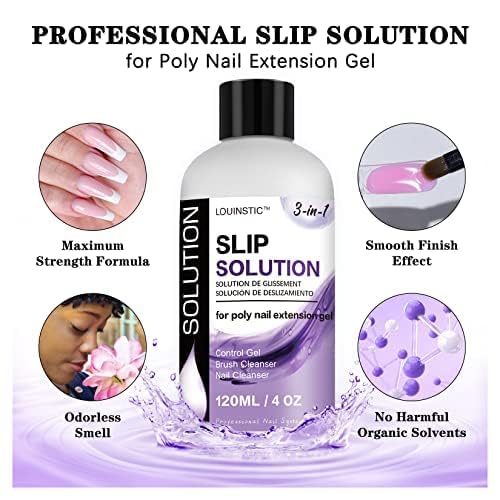 LOUINSTIC polygel shaping demo on a nail form showing smoother sculpting