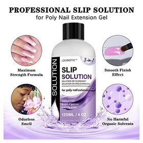 LOUINSTIC polygel shaping demo on a nail form showing smoother sculpting