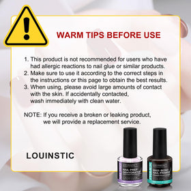 LOUINSTIC ingredient and safety label close-up highlighting low-irritant formula