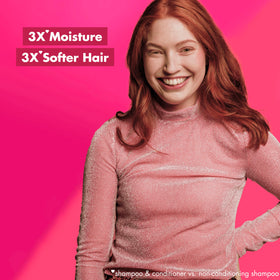 Love Beauty and Planet close-up label showing vegan collagen and clean formula benefit