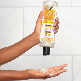 Love Beauty and Planet texture lather closeup showing creamy hydration