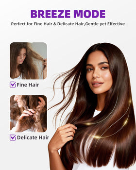 love best hair dryer in use on woman for fast salon-quality drying at home