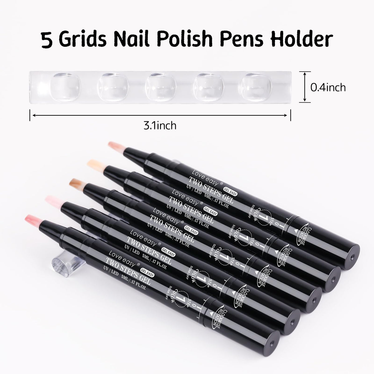 Love easy white builder base pen for coverage and French tip creation