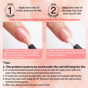 Love easy nails curing under LED lamp illustrating quick dry time and durable finish