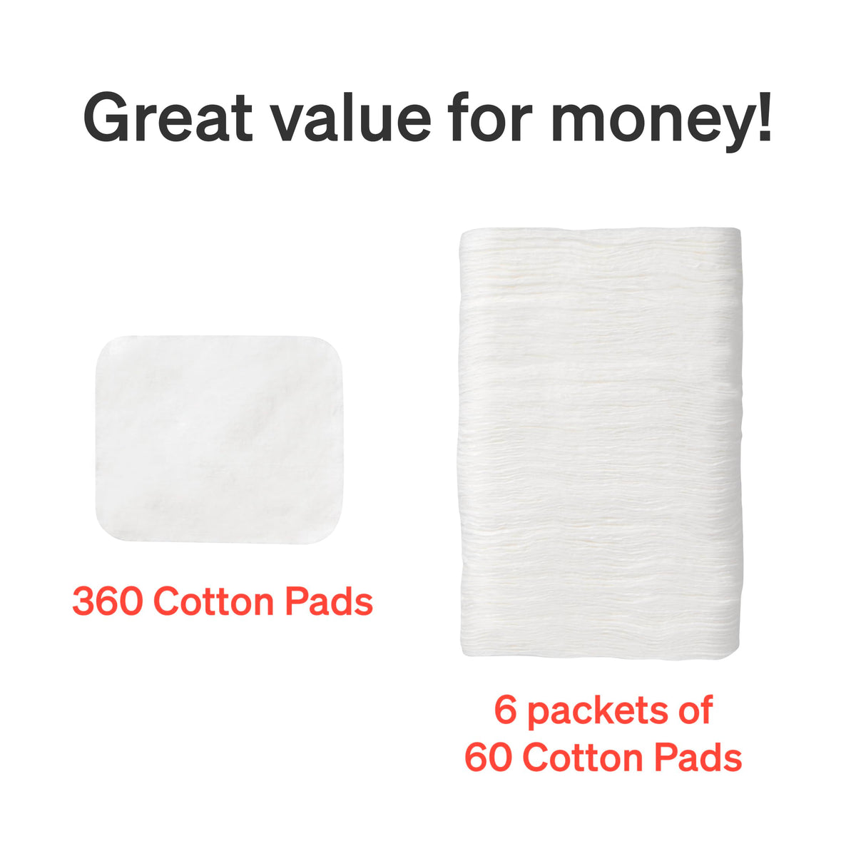 Love Noobs cotton pad in bathroom setting for makeup removal and multiuse versatility