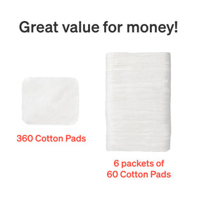 Love Noobs cotton pad in bathroom setting for makeup removal and multiuse versatility