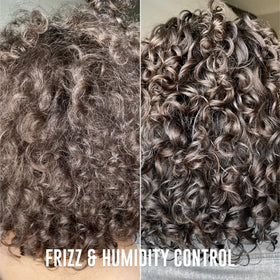 Love Ur Curls applying gel to wet curls for defined clumping