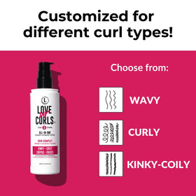 Love Ur Curls being applied to wet hair to hydrate and define