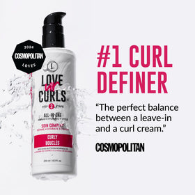 Love Ur Curls before and after curls showing repaired, shinier, more defined curls