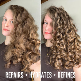 Conditioner slip demonstration for Love Ur Curls reducing tangles and breakage