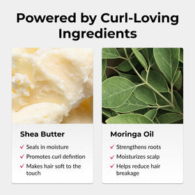 Love Ur Curls being diffused on curly hair showing improved definition and reduced frizz