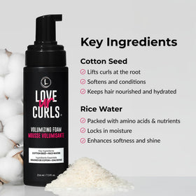 Love Ur Curls placed on bathroom shelf styled with curls