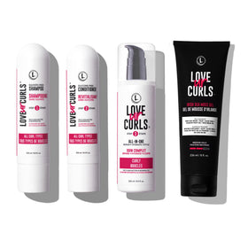 Love Ur Curls front packaging showing full curl kit and benefits