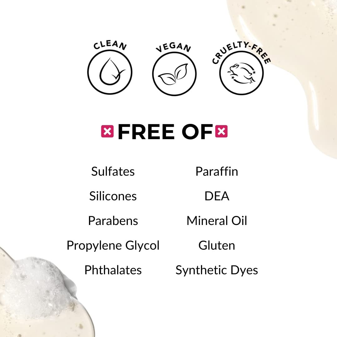 Love Ur Curls shampoo lather in shower showing mild foam and comfortable wash