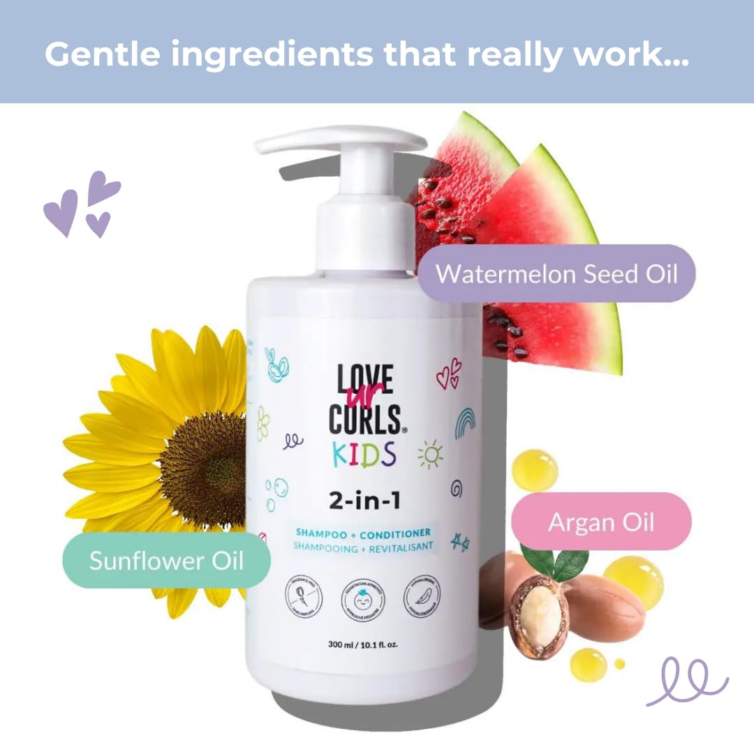 Love Ur Curls ingredient label close-up highlighting fragrance-free formulation