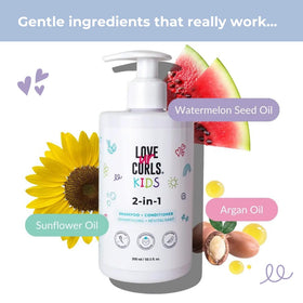 Love Ur Curls ingredient label close-up highlighting fragrance-free formulation