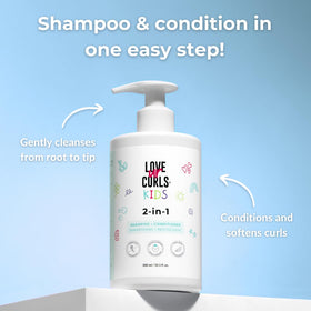 Love Ur Curls pump top and clear label for easy dispensing and dosing